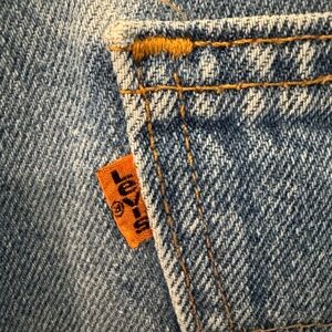 VINTAGE LEVI's 517 ORANGE TAB JEANS | DISTRESSED | 32x29 | 7 BELT LOOPS | 80's